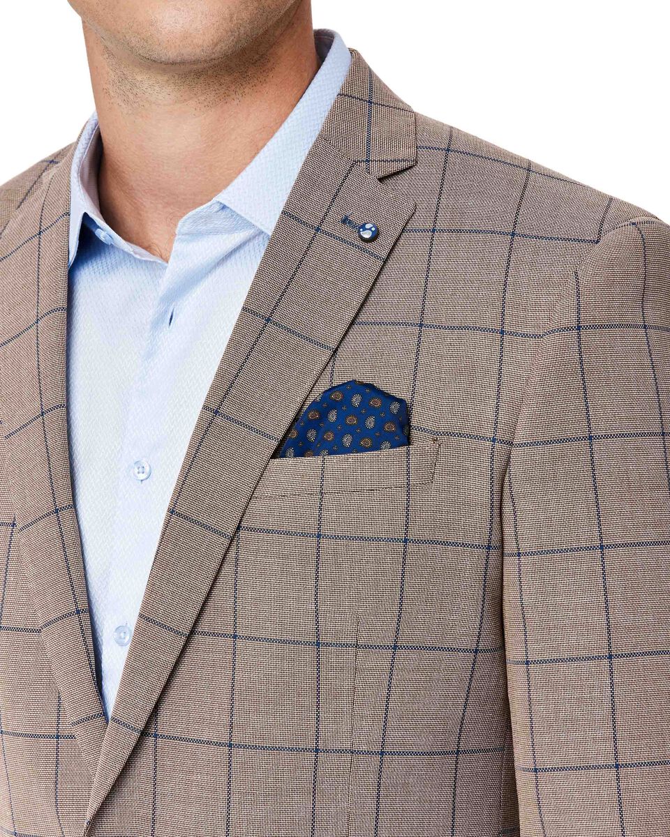 Hillgate Jacket, Tan Check Window Pane, hi-res